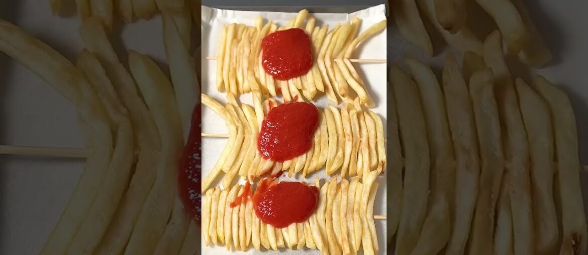 The Ultimate Crispy French Fry Pizza Skewers! 🍟🍕✨with phonk 🎶