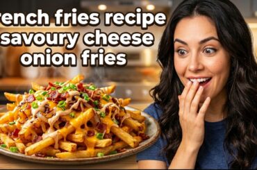 French Fries Recipe – Cheesy Onion Loaded Fries You Won’t Believe! 🤤🧀