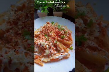 cheese loaded french fries 🍟✨😍#viralshort #youtubeshorts #food #foodshorts #explorepage #frenchfries