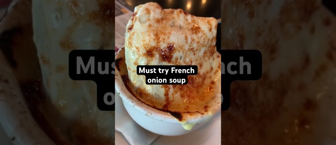 Must try French onion soup at PJ’s!