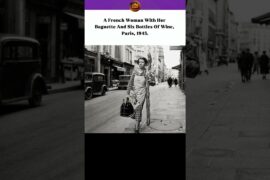 The Most INSANE French Baguette You’ve Ever Seen?! Paris 1945! 🥖🍷 #Shorts #french #classic #usa