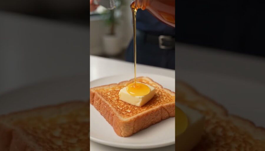 French Toast DeluxeGolden french toast soft and sweet#shorts #viral #frenchtoast #breakfast #sweet