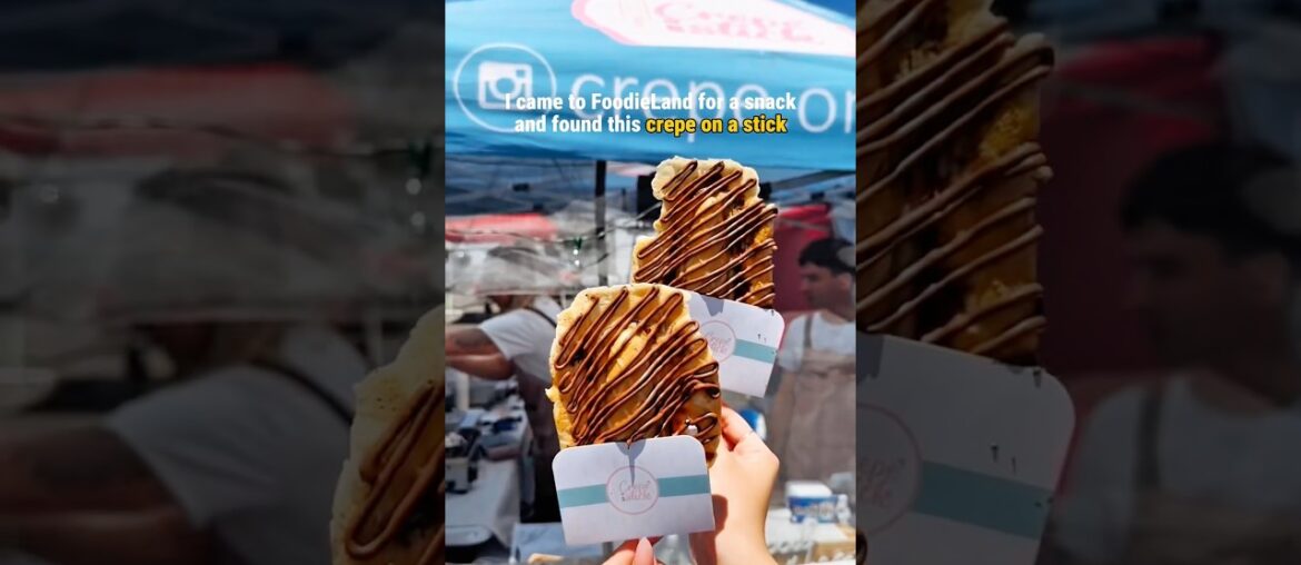 Have you ever tried crêpes on a stick? #foodie #shorts