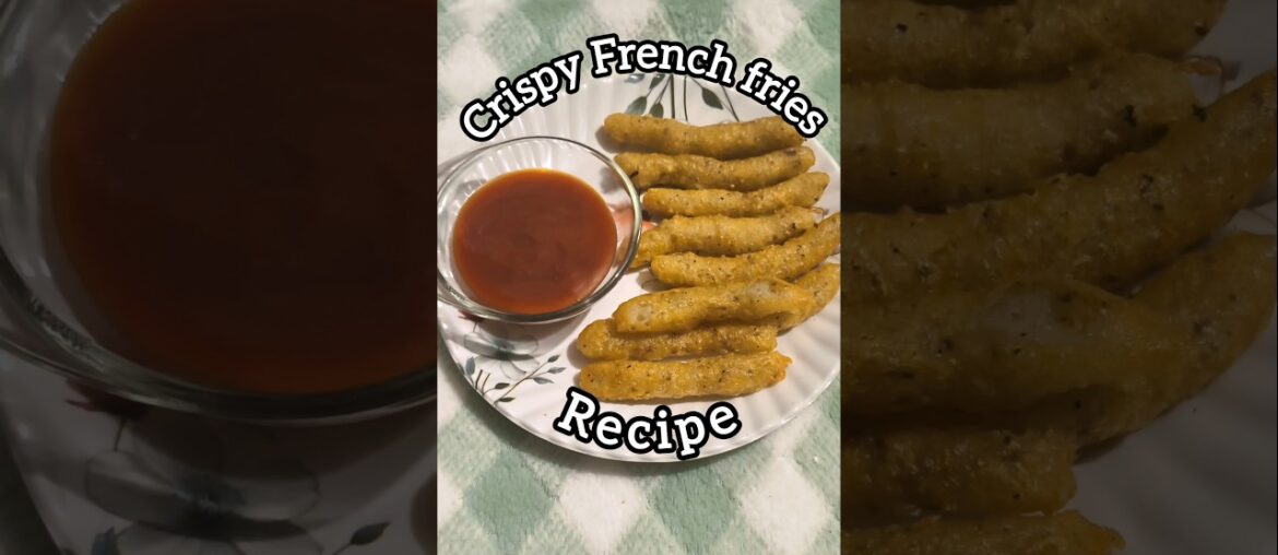 Easy Crispy French Fries Recipe 🍟| Perfect snacks recipe|| 10-Minute Snack Idea #frenchfries
