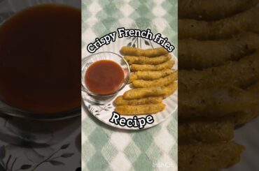 Easy Crispy French Fries Recipe 🍟| Perfect snacks recipe|| 10-Minute Snack Idea #frenchfries