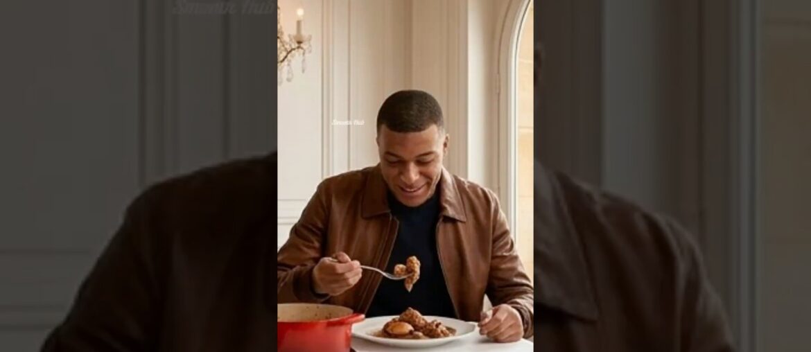 MBAPPÉ DEVOURS FRENCH FEA! #viral #trending #foodie #football #asmr #mbappe #french