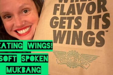 ASMR Eating Wingstop 🍗 | Messy Wings, Fries & Relaxing Ramble