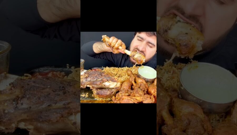 ASMR EATING SPICY 🔥🥵 MUTTON NALLI #mukbang #asmreating #youtubeshorts #food #eatingsounds #ytshorts