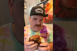 Hot honey infused French toast breakfast sandwich #cooking #breakfast #sandwich #food #shorts