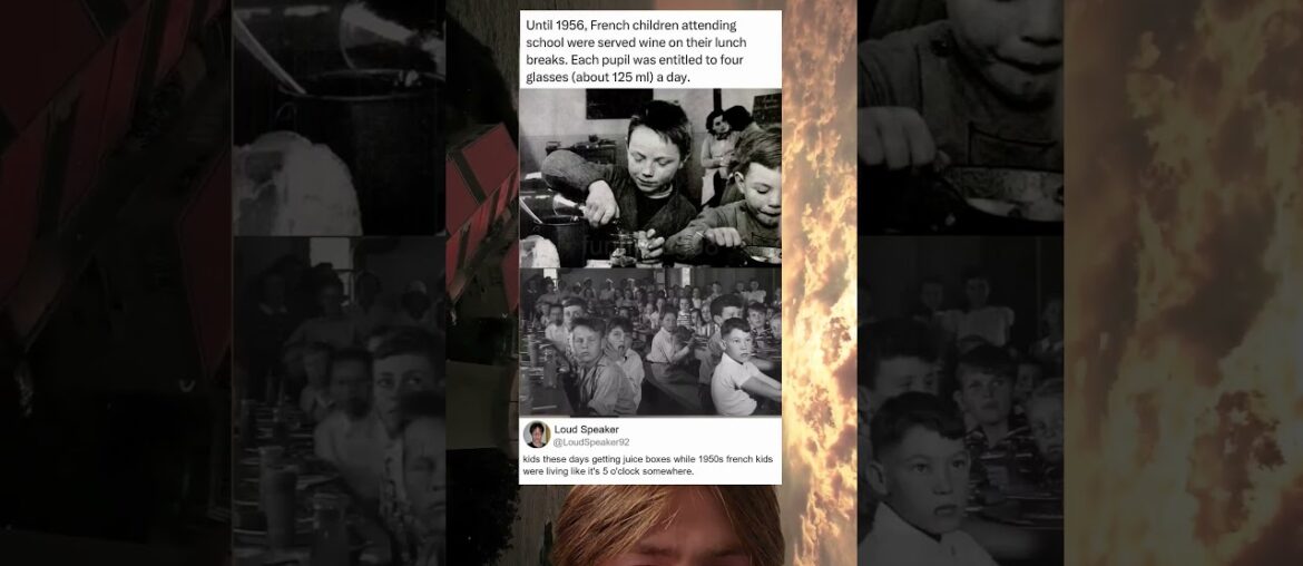 Until French Schoolkids Were Served Wine At Lunch