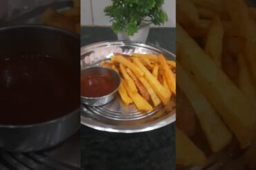 French fries फ्रेंच फ्राइज recipe 🎀😋🌼#French fries #food #viralvideo