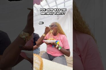 How to know if a birthday party was interesting, check the food served! #foodie #memes #food