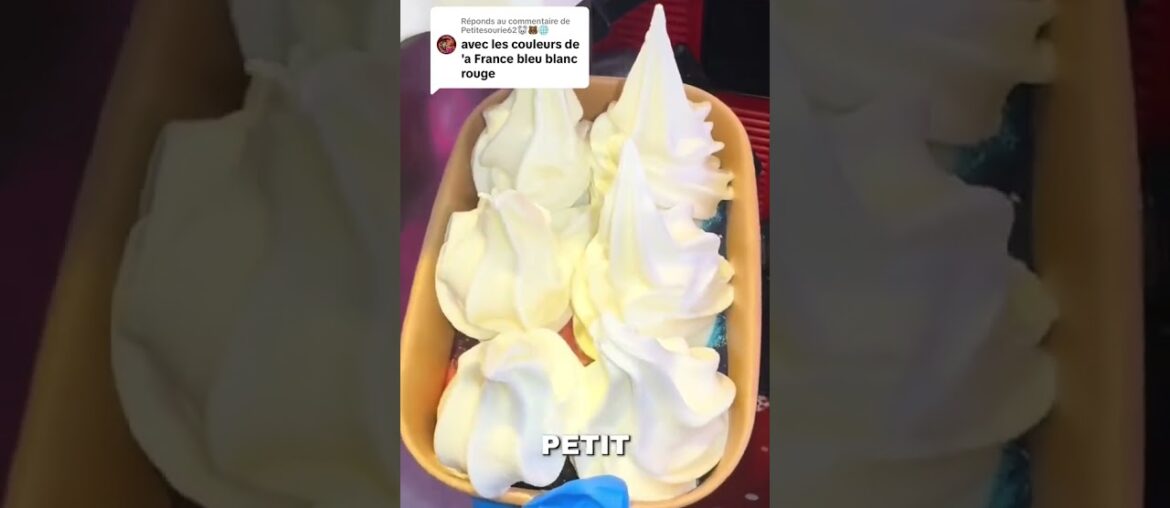 Une glace au couleur de la France #food #bonnecuisine #recette #icecream #icecream