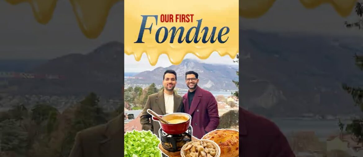 Trying Fondue for the first time | Swiss Gastronomy | Annecy