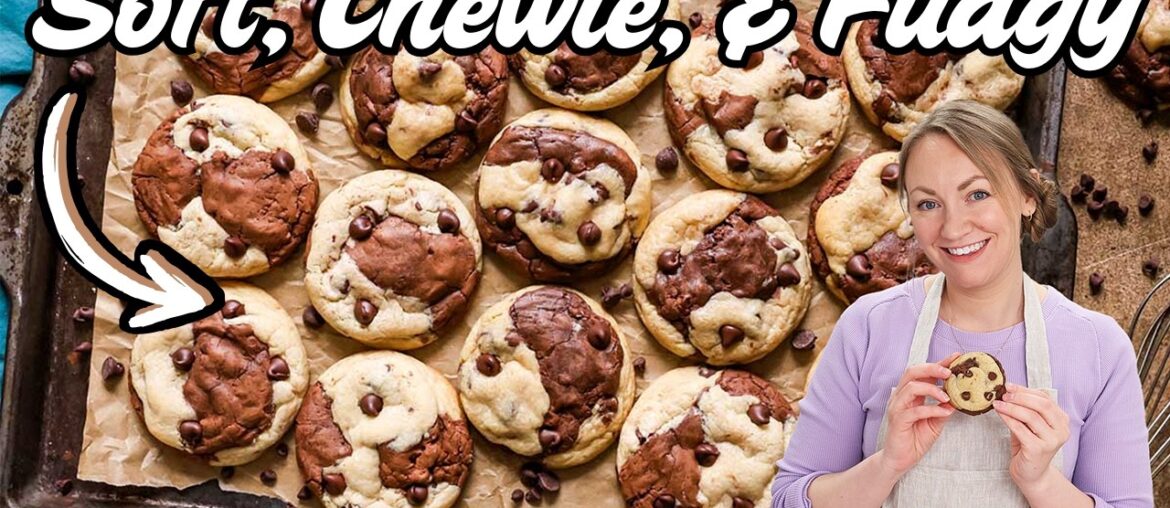 Gourmet Brookie Cookies (Swirled Brownie & Cookie Dough)