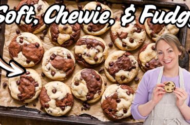 Gourmet Brookie Cookies (Swirled Brownie & Cookie Dough)