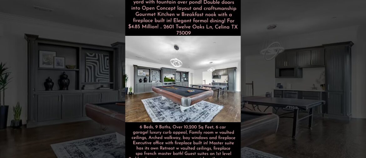 Luxurious Living French Style Mansion Estate with Backyard Paradise and sports court. On 3 acres