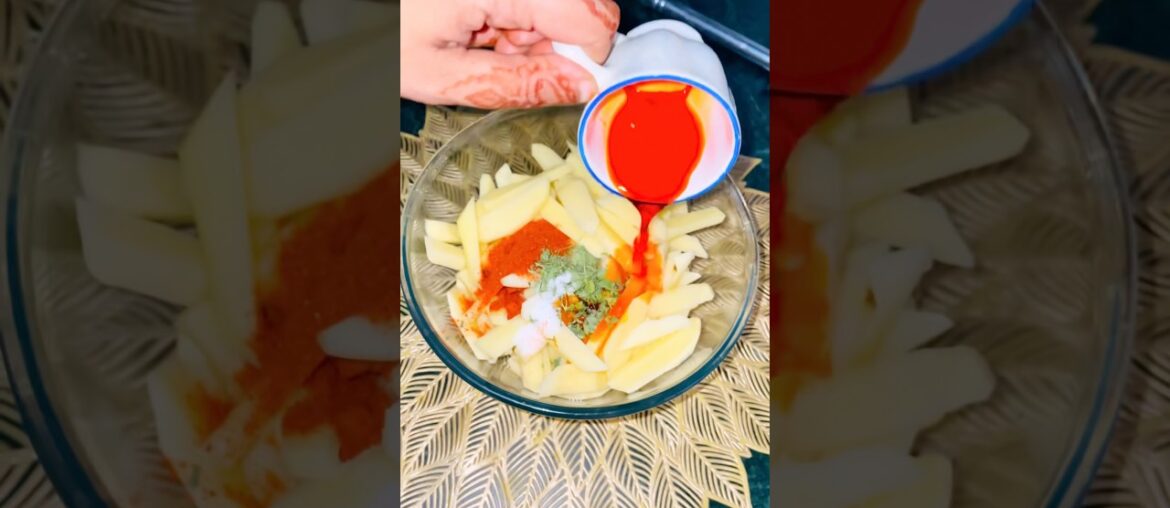 The perfect crispy French fries recipe// #shorts#ytshorts #food #fries #recipe