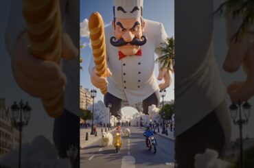 Giant French chef.  🇫🇷#gorillapolice #automobile  chef 🧑‍🍳.  🇫🇷
