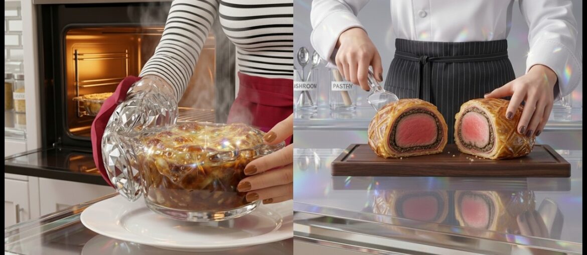 Crystal Beef Wellington & French Onion Soup 🥩🧅💎 Glass Food ASMR