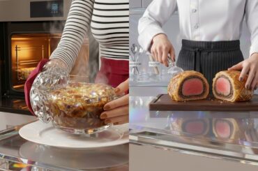 Crystal Beef Wellington & French Onion Soup 🥩🧅💎 Glass Food ASMR