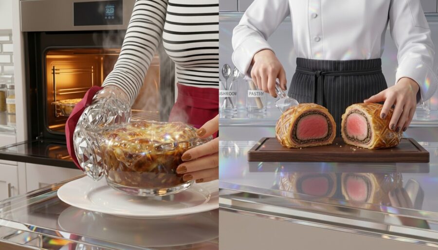 Crystal Beef Wellington & French Onion Soup 🥩🧅💎 Glass Food ASMR