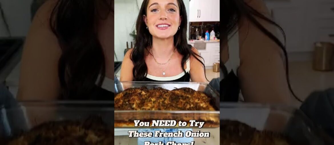 You NEED to Try These French Onion Pork Chops! 😱 #food #recipes #shorts