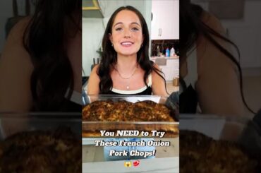 You NEED to Try These French Onion Pork Chops! 😱 #food #recipes #shorts