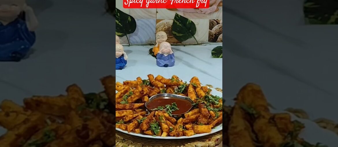 Spicy Garlic French Fry ll #shorts #snacks #recipe #frenchfries #patoto #viral #trending #spicy
