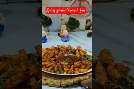 Spicy Garlic French Fry ll #shorts #snacks #recipe #frenchfries #patoto #viral #trending #spicy