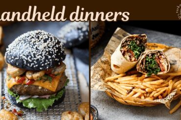 Handheld Dinners (Gourmet Burgers & Beef Döner Wraps)