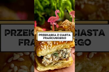 Ciasto francuskie z pieczarkami #food