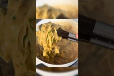 5 minute French onion pasta #easy #traderjoes #recipe