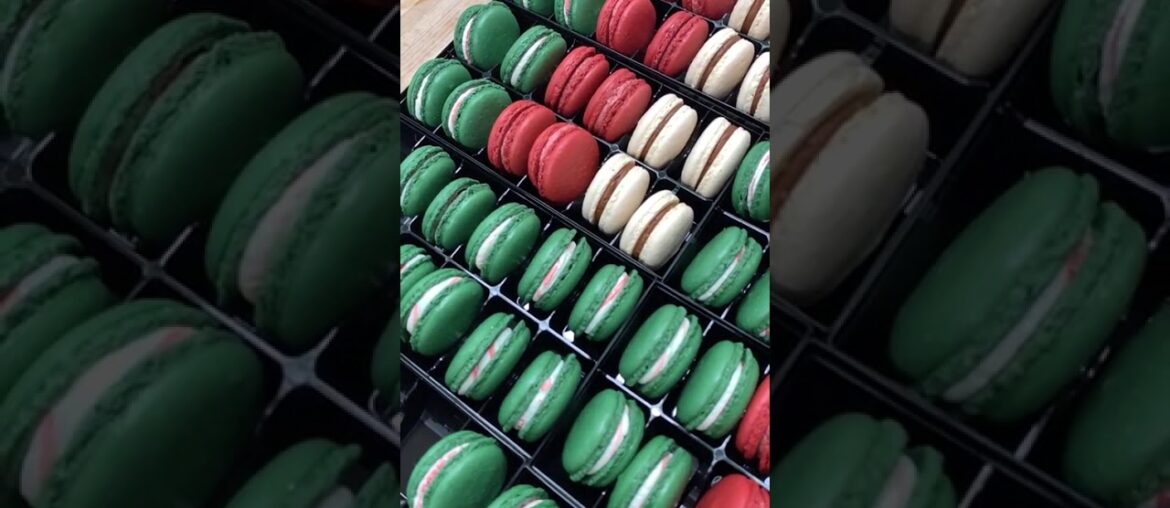 French macaron#macarons#ماكرون #macaron#chocolate#baileys#pe... #Shorts #chefsam_n