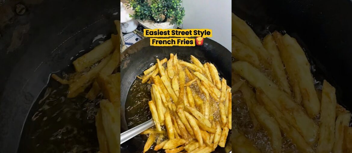 Perfect French Fries Recipe | How to make easiest Street Style French Fries at home #shorts #snacks