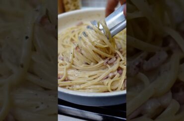 Linguine Carbonara (à la française) facile à faire ! 🤤#recettepates #pates #recettefacile #recette