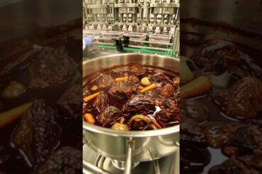 🍷 From Beef to Gourmet Stew 🥩 | Boeuf Bourguignon Mass Production Factory Tour
