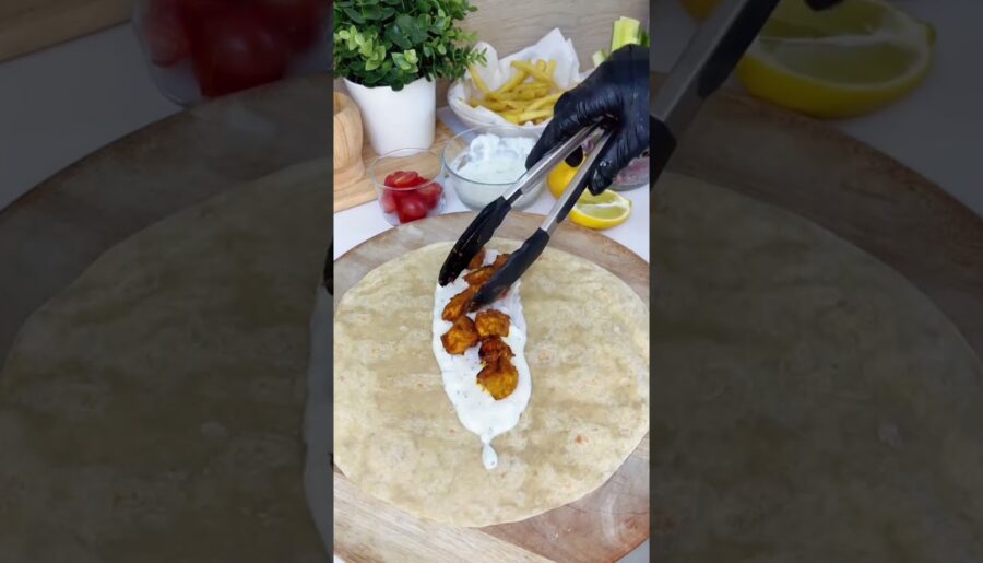 The Ultimate Spicy Chicken & Fry Wrap | Crispy & Loaded #dinnerideas