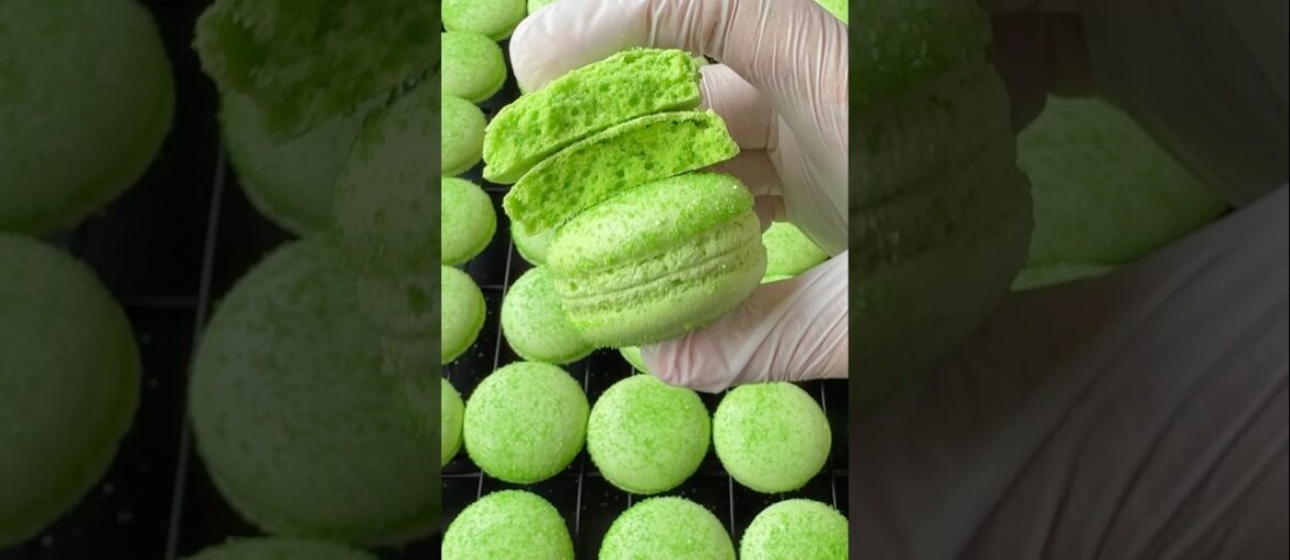 Green French Macaron Texture ✨