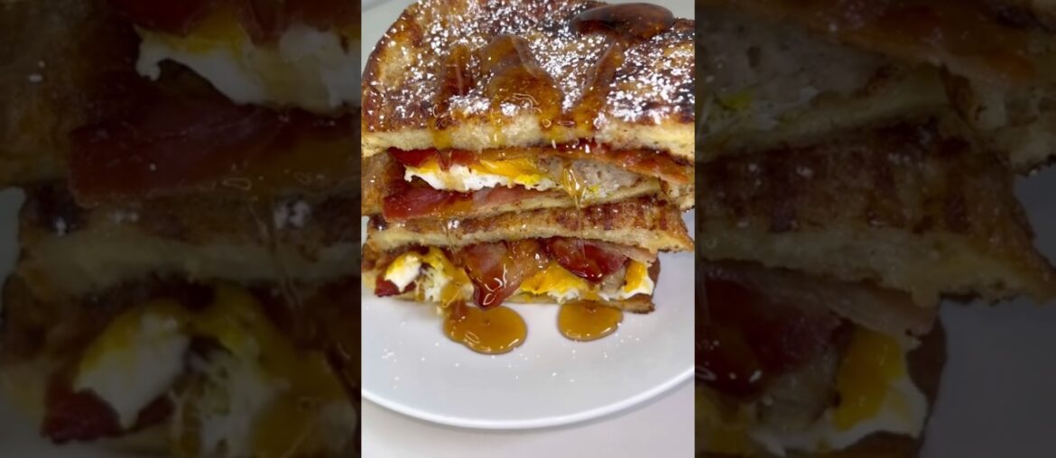 French Toast Breakfast Sandwich 😋🍳 #LexyMogul #BreakfastIdeas
