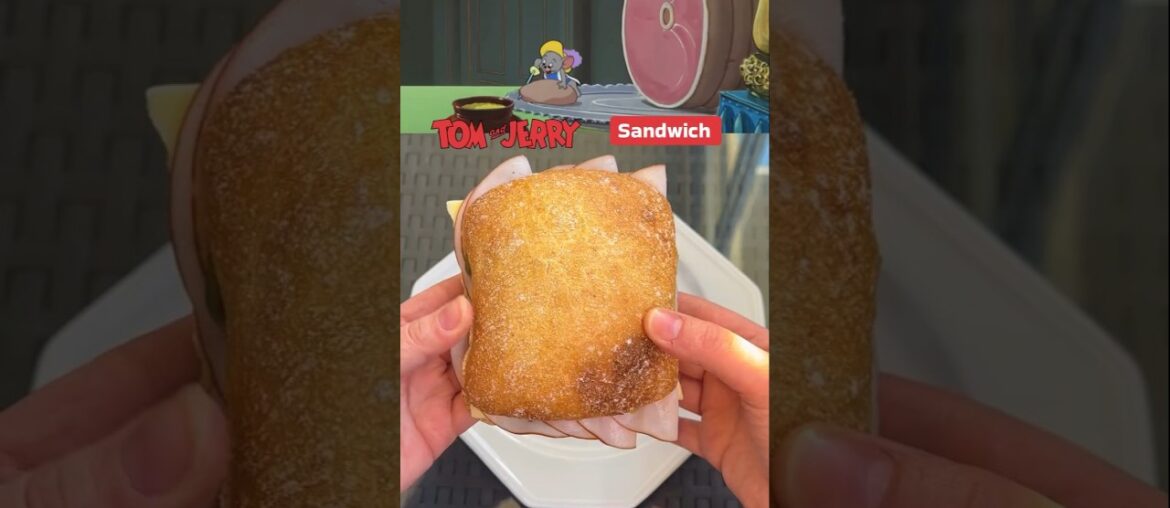 🥪 The Iconic Tom & Jerry Sandwich | Cartoon Food ! 🏰🐭