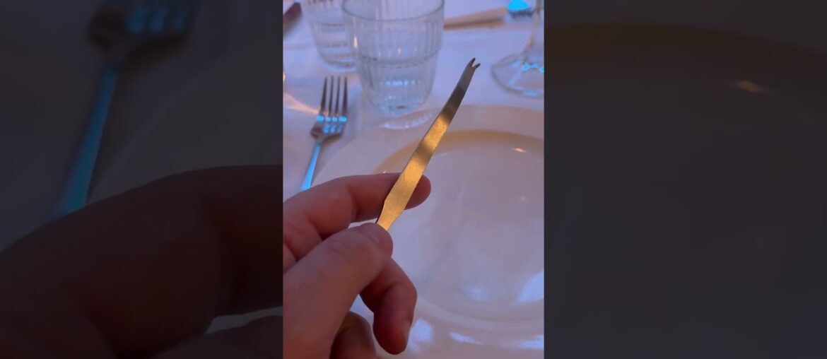 A lobster pick in a French restaurant #france