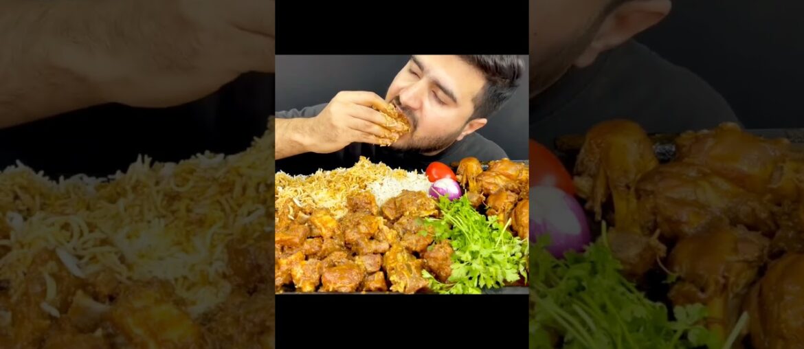 ASMR EATING SPICY 🔥 🥵 MUTTON CURRY #mukbang #asmreating #youtubeshorts #food #ytshorts