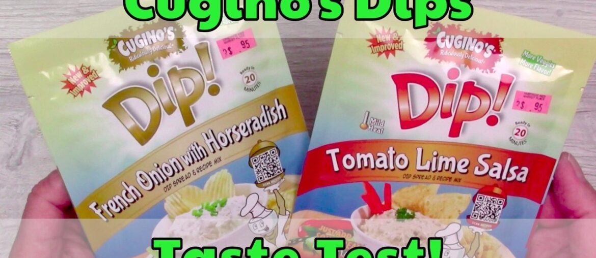 We're trying Cugino's Dips! French Onion w/ Horseradish and Tomato Salsa w/ Lime. How good are they?