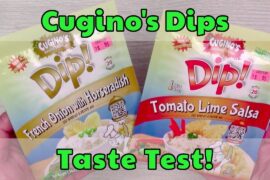 We're trying Cugino's Dips! French Onion w/ Horseradish and Tomato Salsa w/ Lime. How good are they?