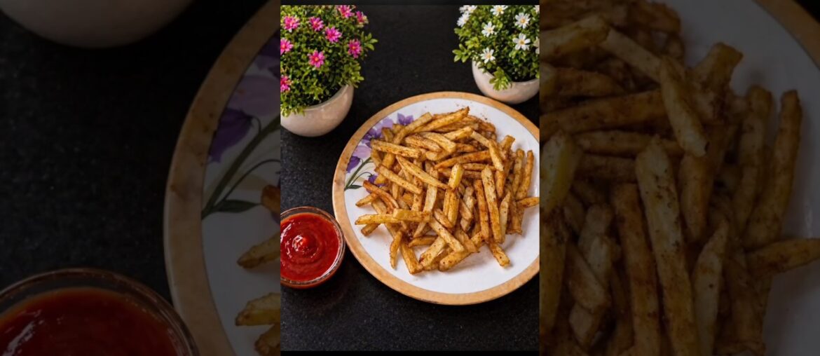 Crispy French Fries 🍟| Masaledar French Fries ❤️😊 #shorts #shortvideo