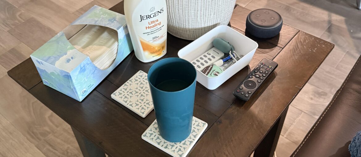 What do you do with all your end table crap?