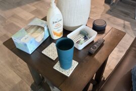 What do you do with all your end table crap?