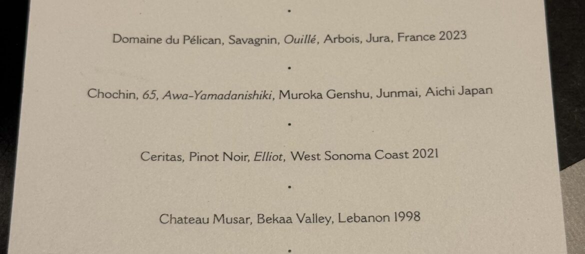 Single Thread Nightly Wine Pairing 4/3/26 Single Thread Nightly Wine Pairing 4/3/26