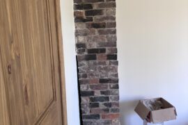 How to style this crooked brick chimney